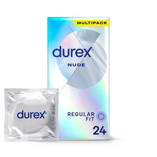 Durex UK Condoms 24 Durex Nude Regular Fit Condoms
