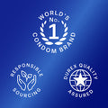 Condom compatible natural rubber latex & polyisoprene; Durex Sex toys compatible