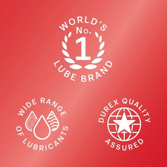 World's no. 1 lube brand; wide range of lubricants; Durex quality assured